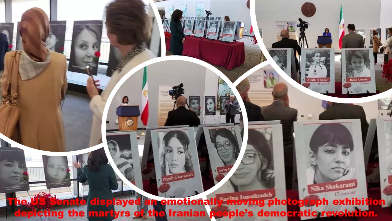 Moving photograph exhibition depicting the martyrs of the Iranian people’s democratic revolution.